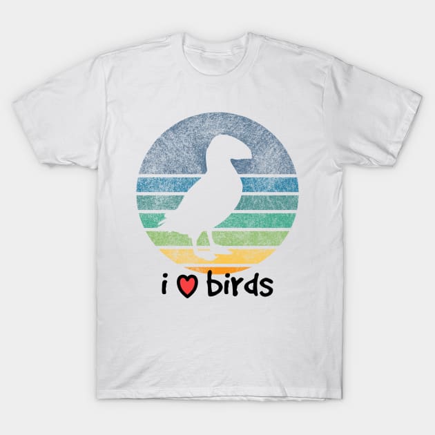 I love birds T-Shirt by WTFudge